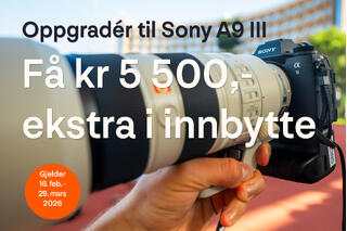 Oppgradér til Sony A9 III